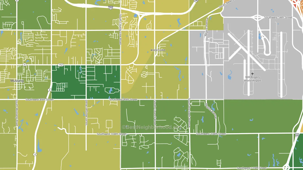 73169, OK block-group voter-turnout map