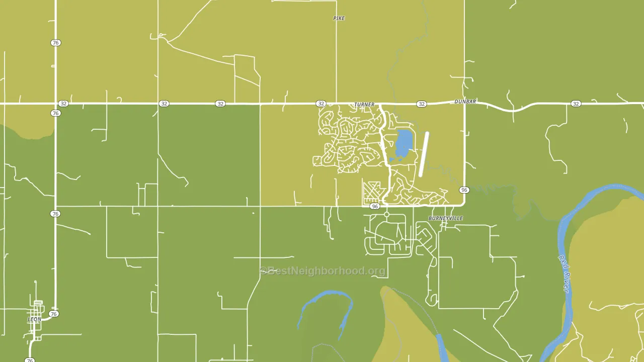 73430, OK block-group voter-turnout map