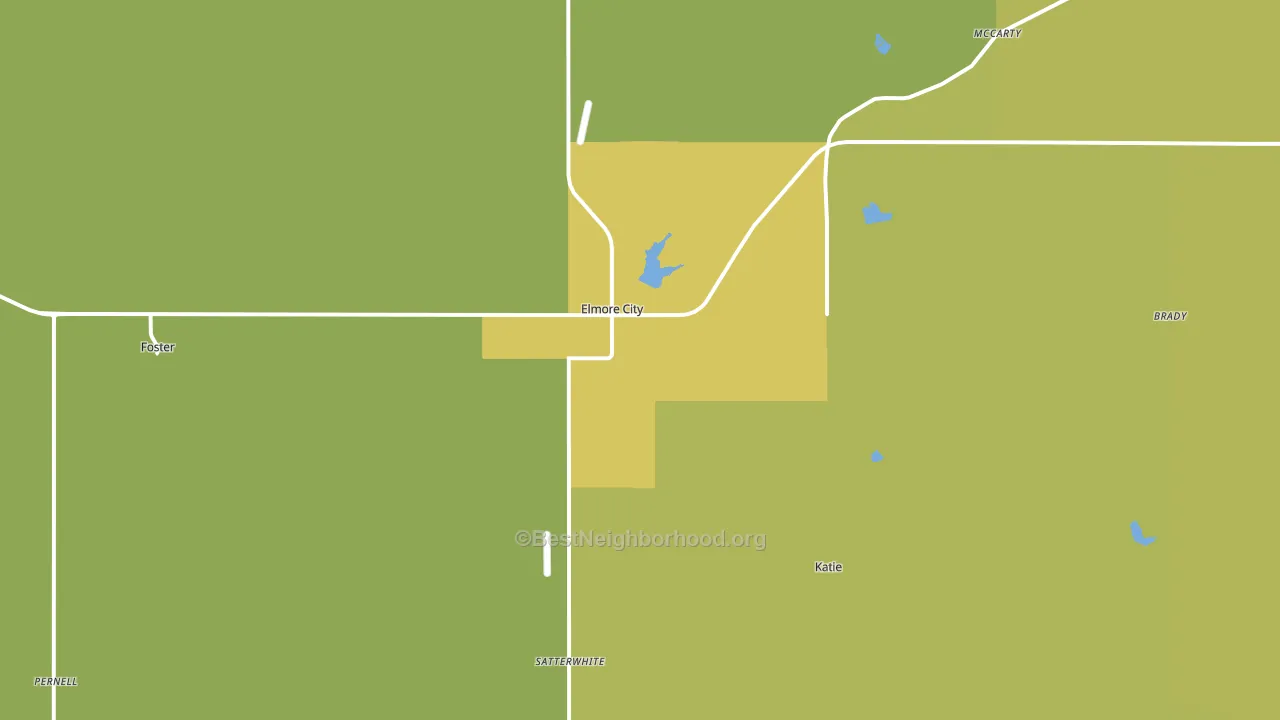 73433, OK block-group voter-turnout map