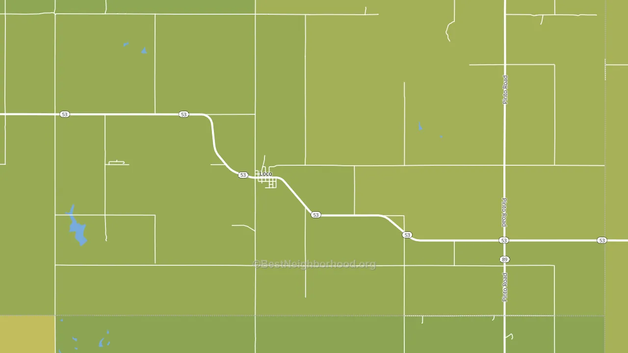 73442, OK block-group voter-turnout map