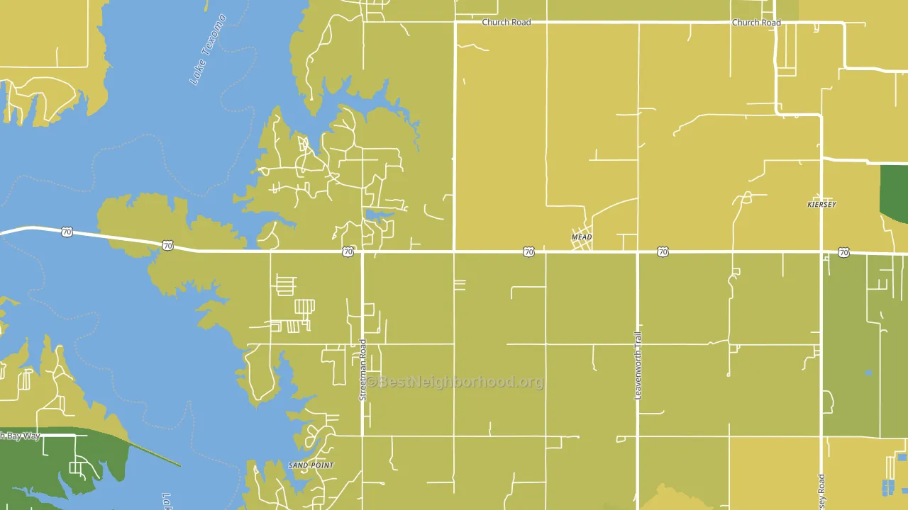 73449, OK block-group voter-turnout map