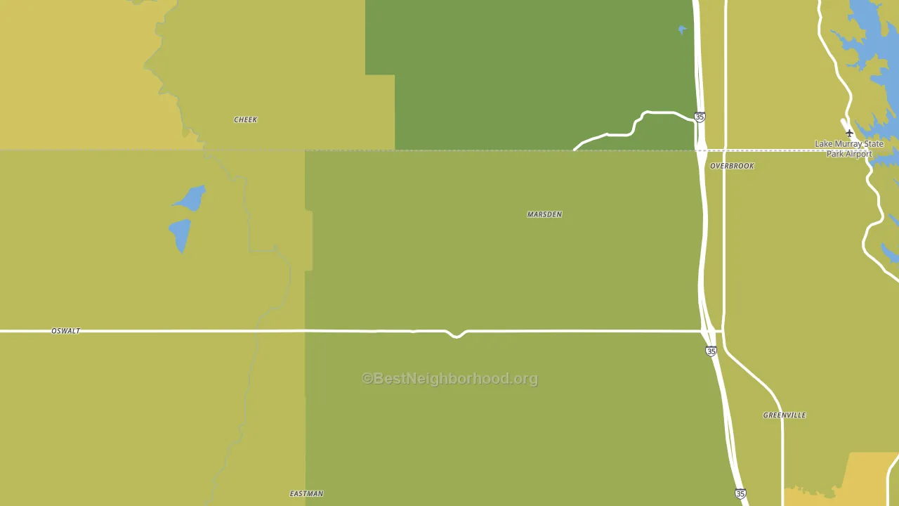 73453, OK block-group voter-turnout map