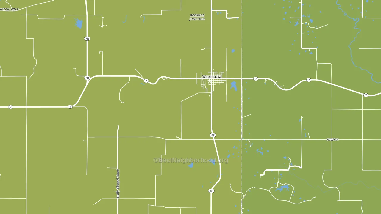 73461, OK block-group voter-turnout map