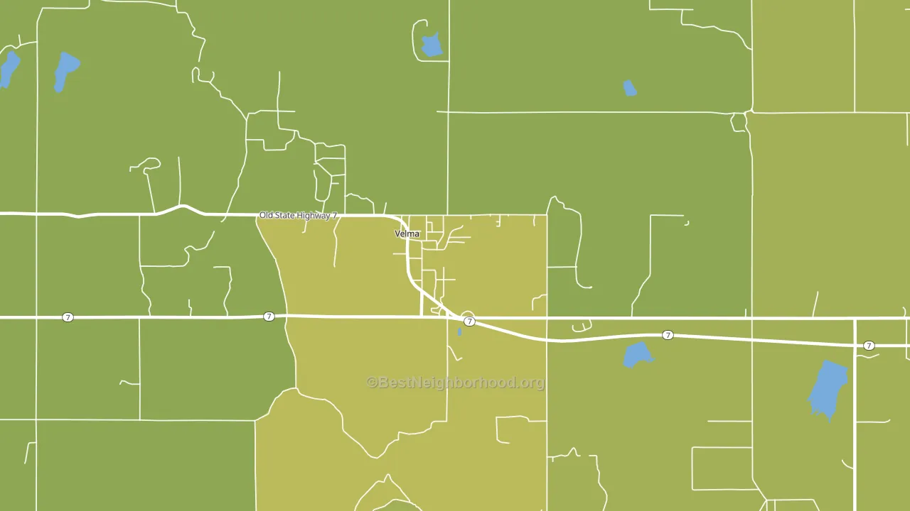 73491, OK block-group voter-turnout map