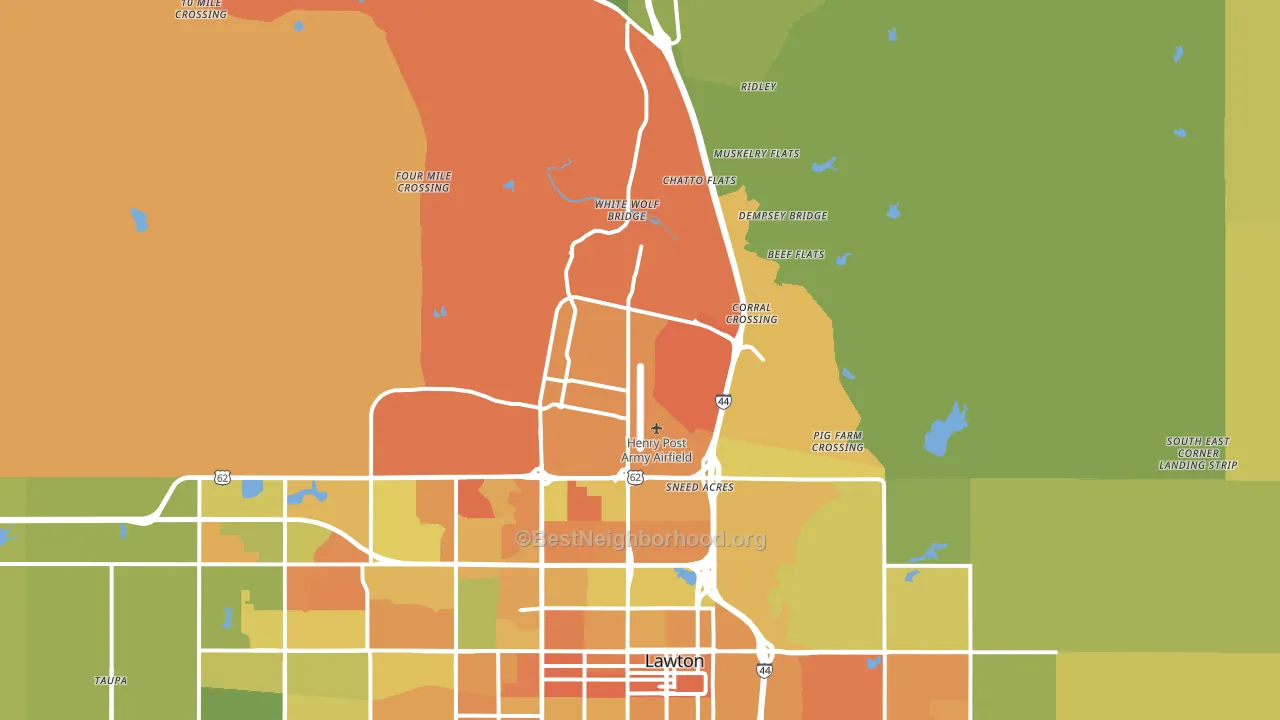 73503, OK block-group voter-turnout map
