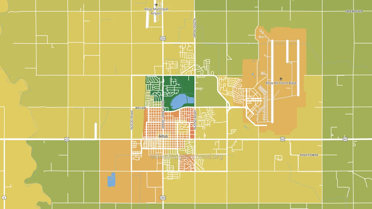 73521, OK block-group voter-turnout map