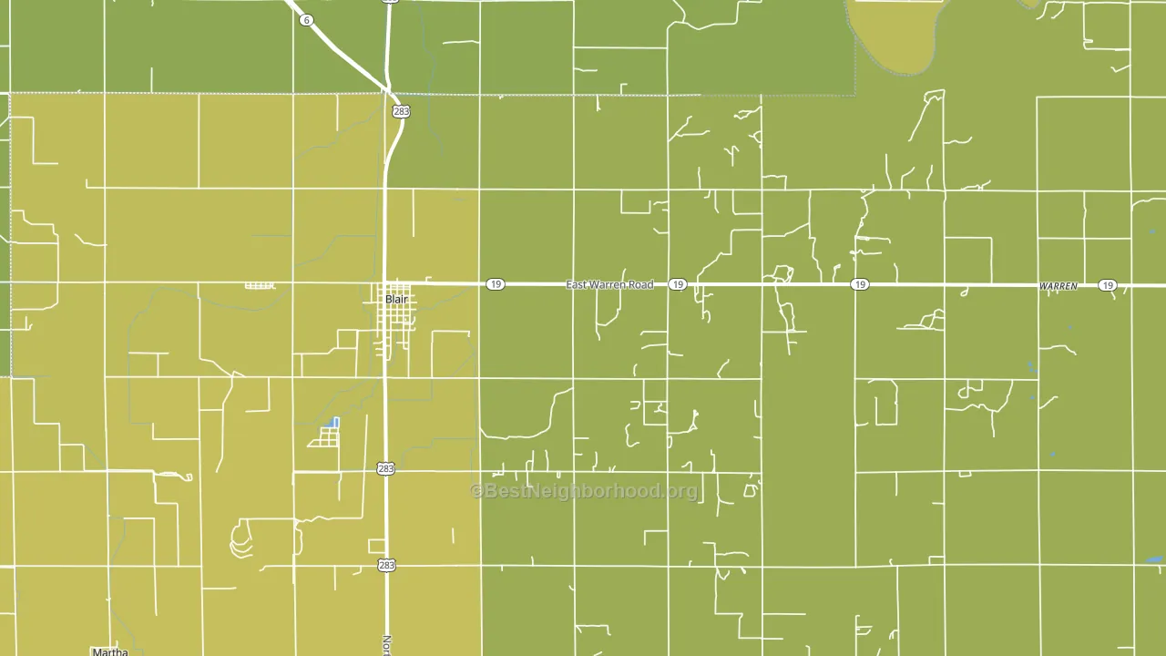 73526, OK block-group voter-turnout map