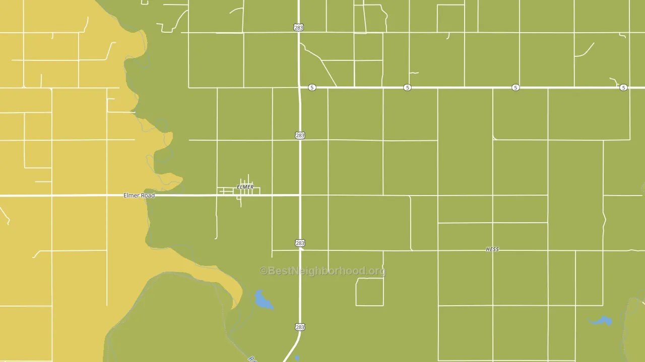 73539, OK block-group voter-turnout map