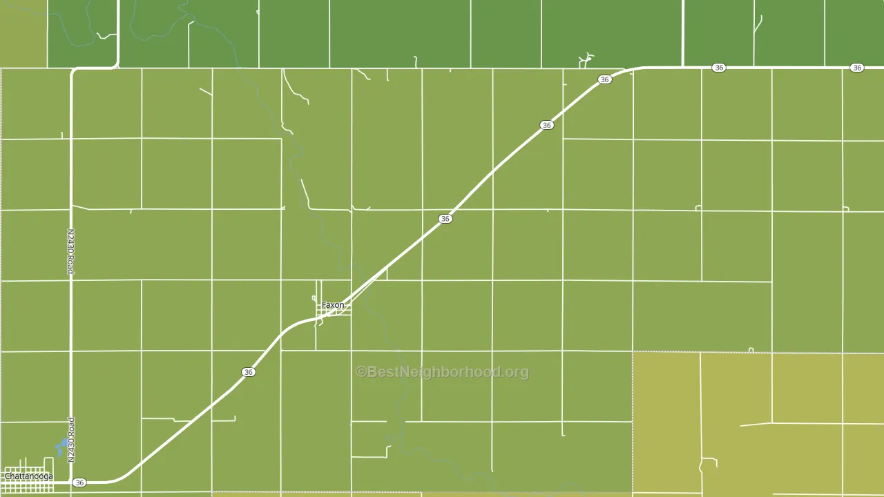 73540, OK block-group voter-turnout map