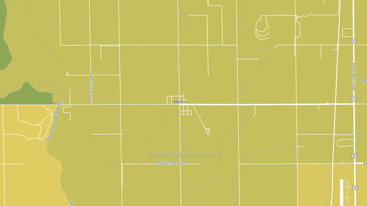 73556, OK block-group voter-turnout map