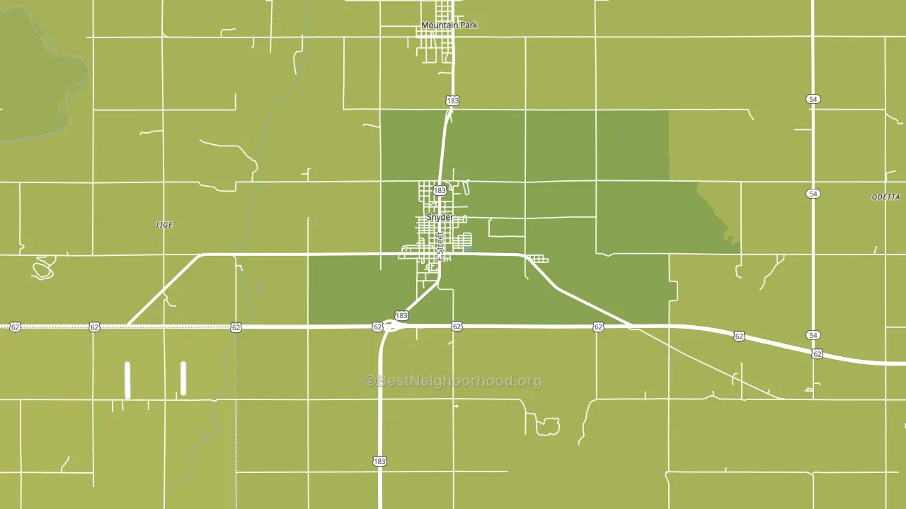 73566, OK block-group voter-turnout map