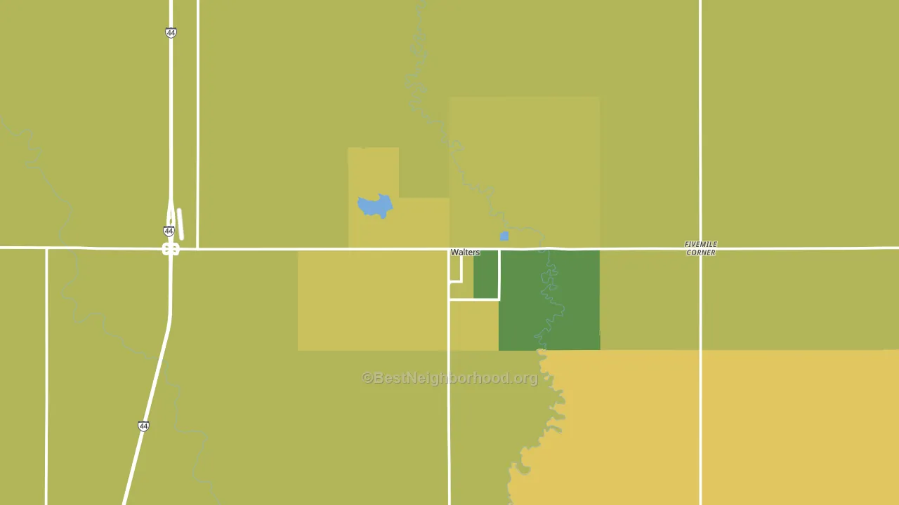 73572, OK block-group voter-turnout map