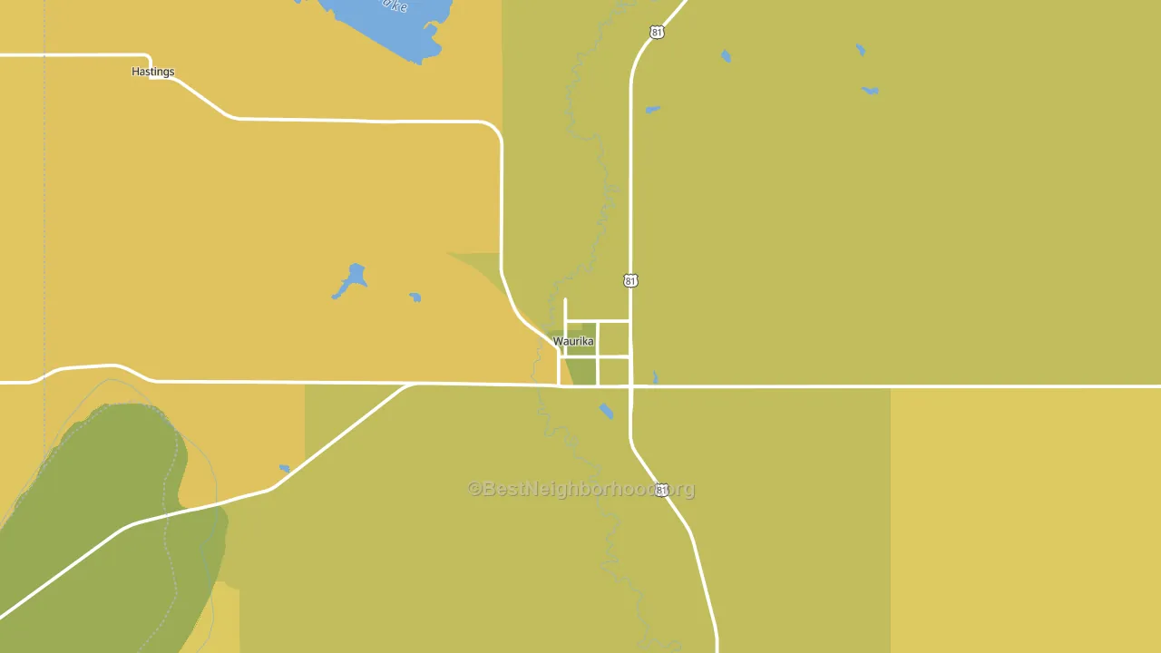 73573, OK block-group voter-turnout map