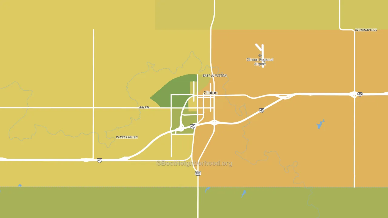 73601, OK block-group voter-turnout map