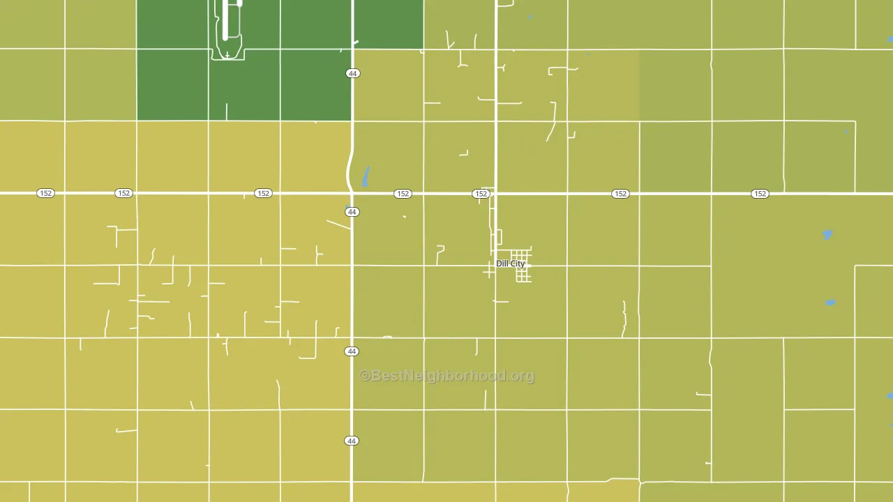 73641, OK block-group voter-turnout map