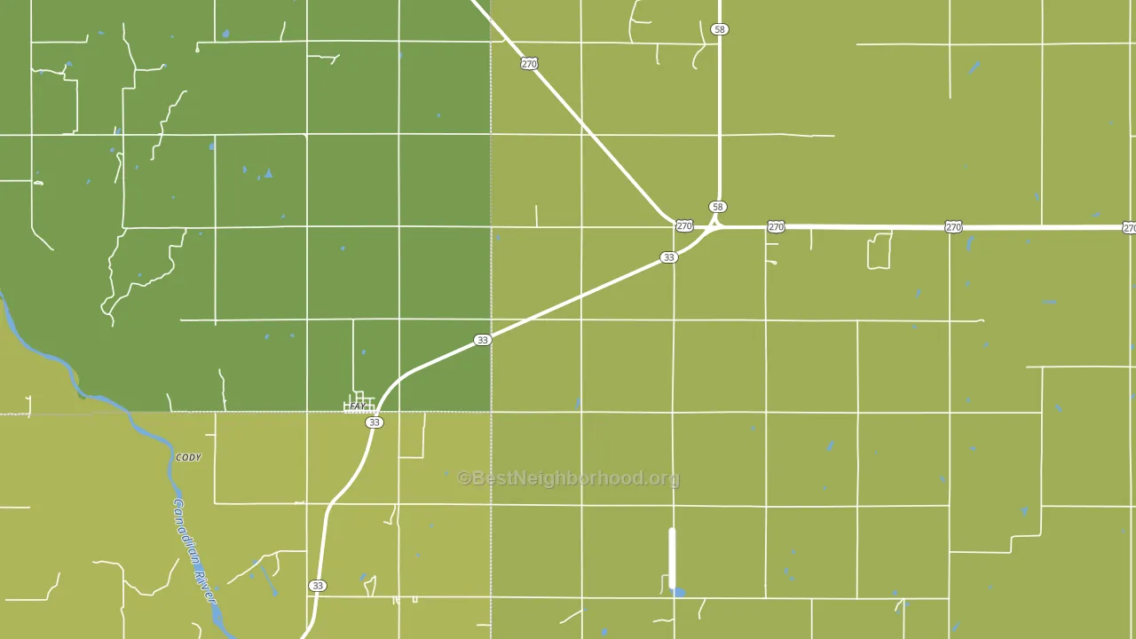 73646, OK block-group voter-turnout map