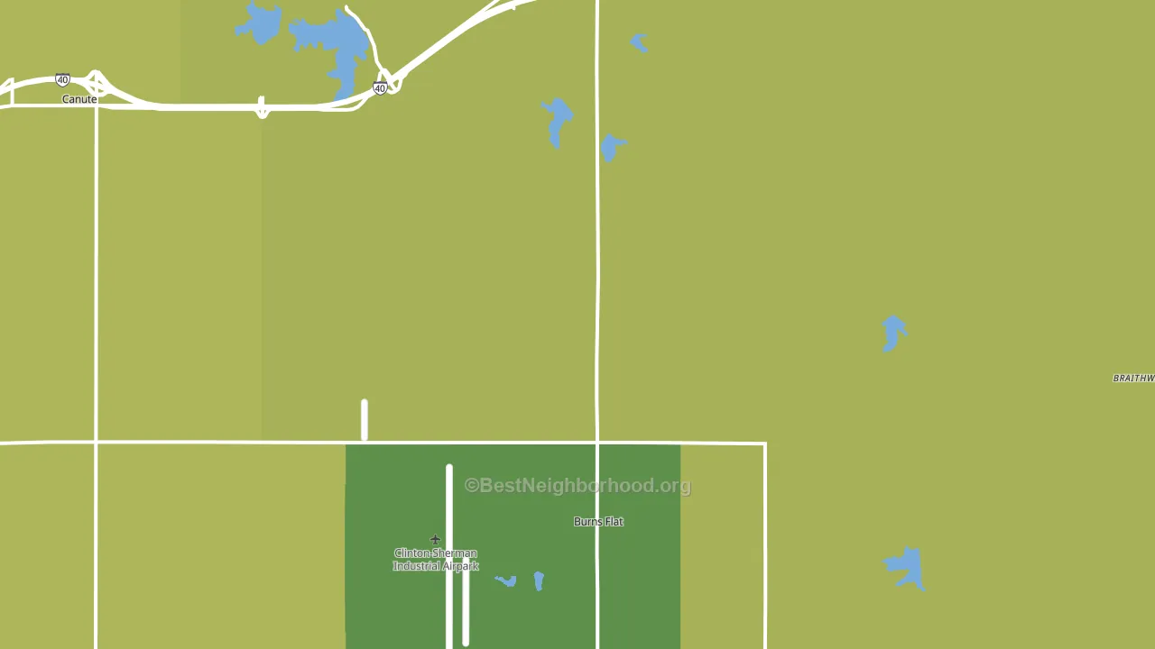 73647, OK block-group voter-turnout map