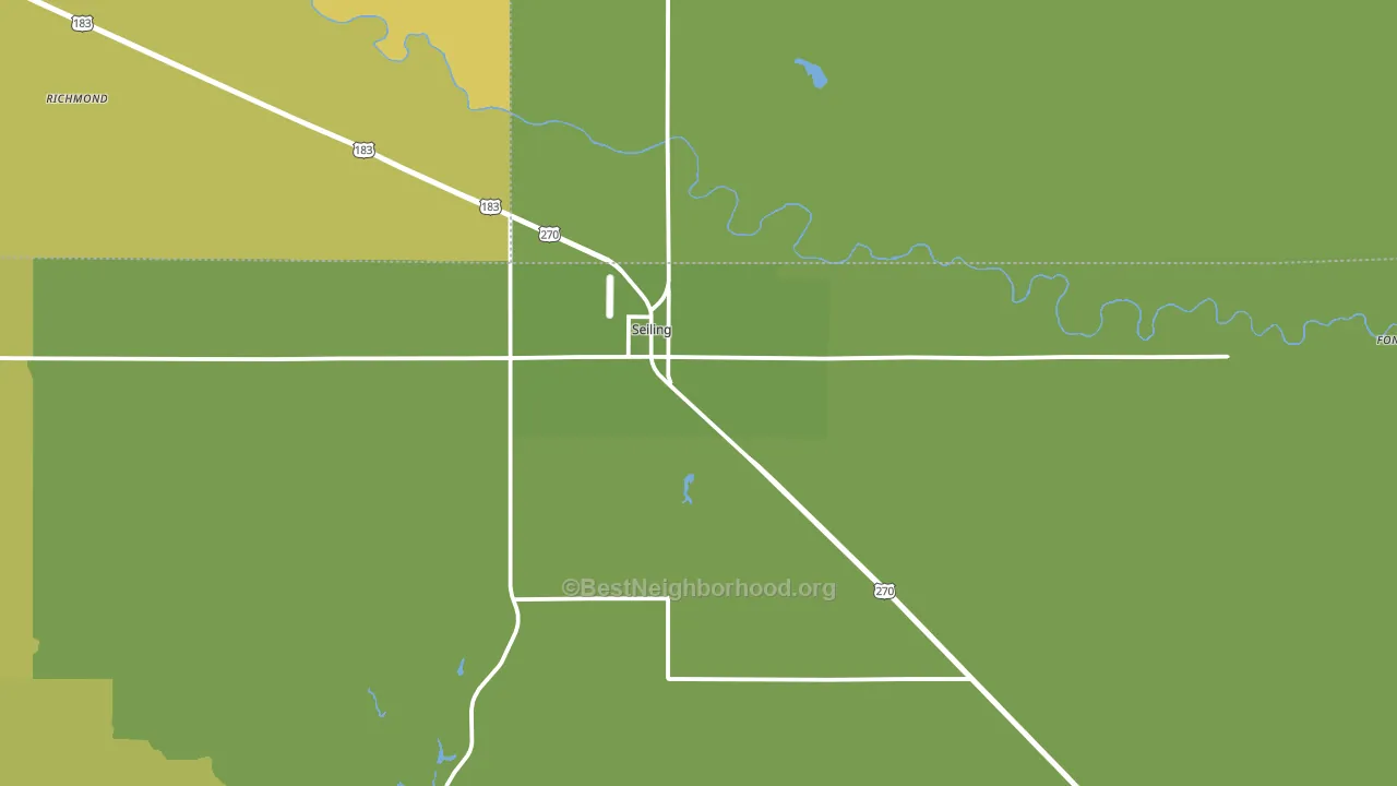 73663, OK block-group voter-turnout map