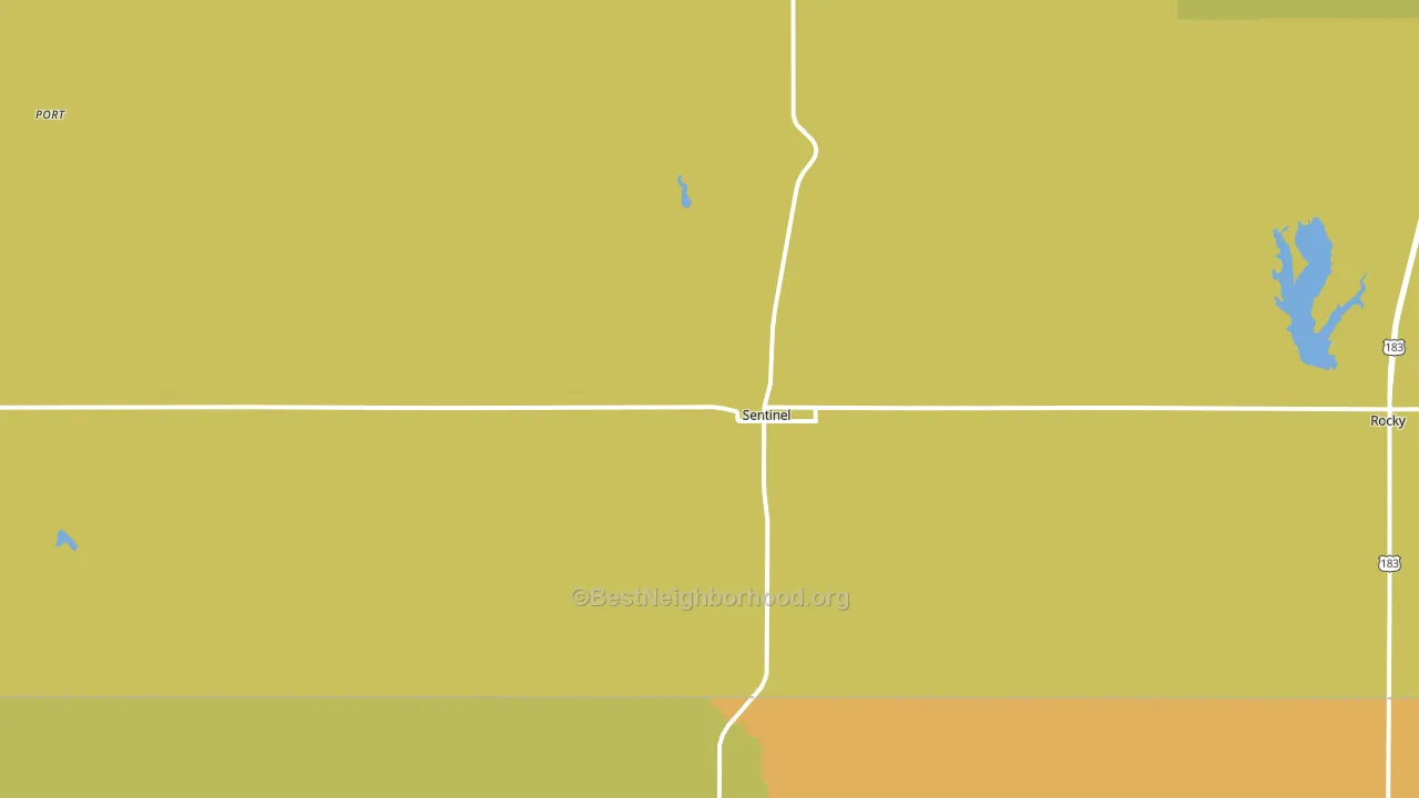 73664, OK block-group voter-turnout map
