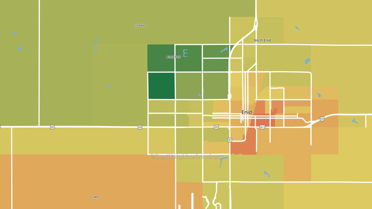73703, OK block-group voter-turnout map