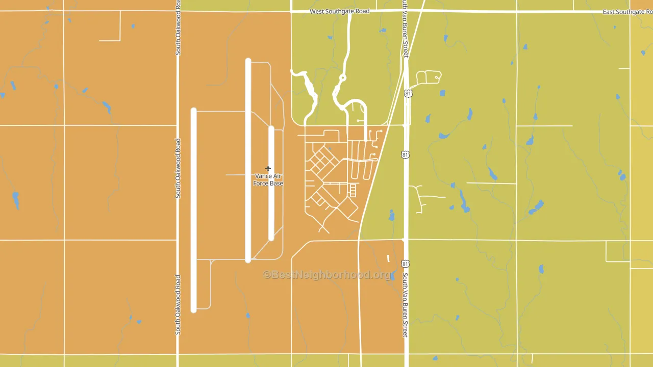 73705, OK block-group voter-turnout map