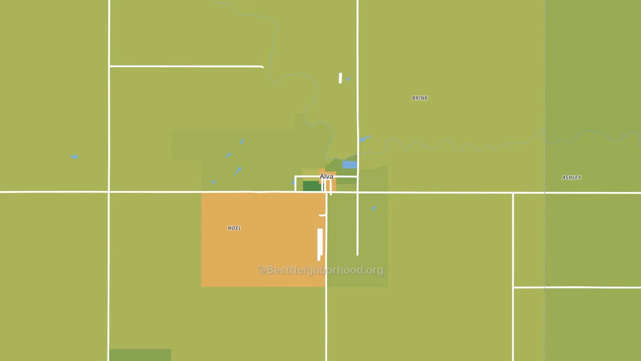 73717, OK block-group voter-turnout map
