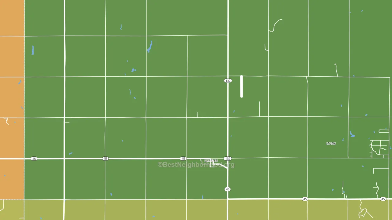 73727, OK block-group voter-turnout map