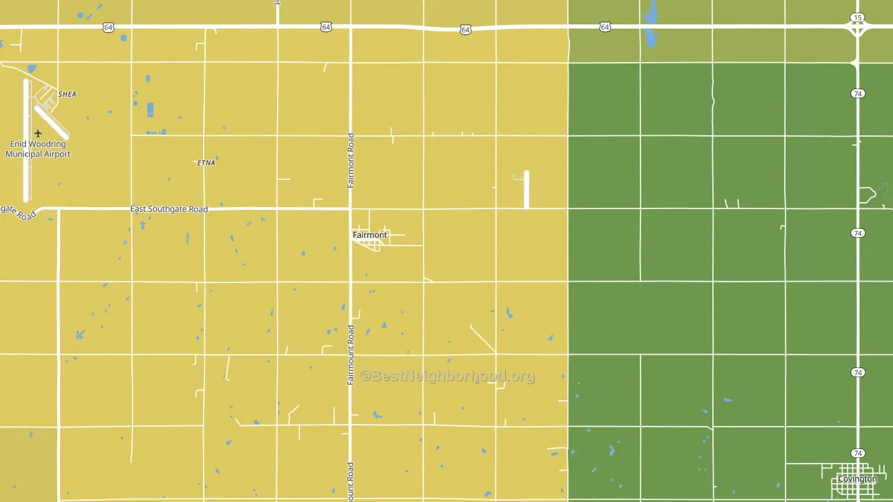 73736, OK block-group voter-turnout map