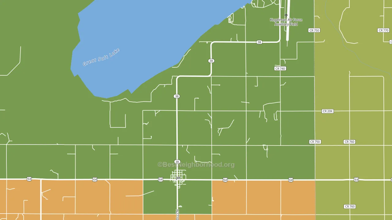 73749, OK block-group voter-turnout map
