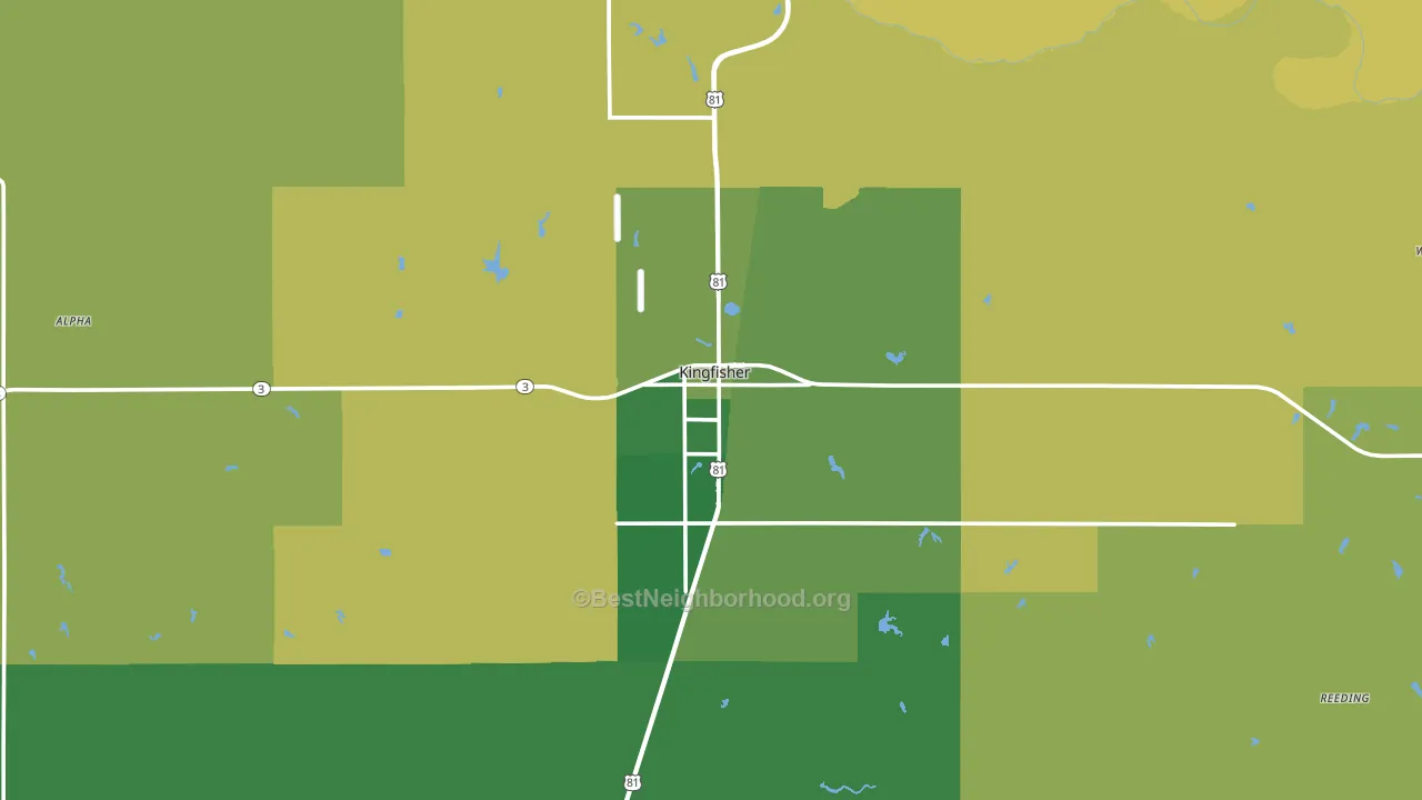73750, OK block-group voter-turnout map