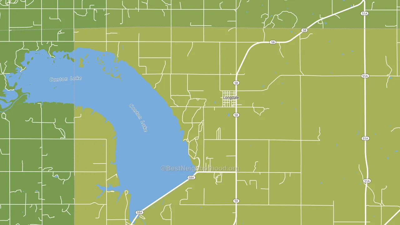 73755, OK block-group voter-turnout map