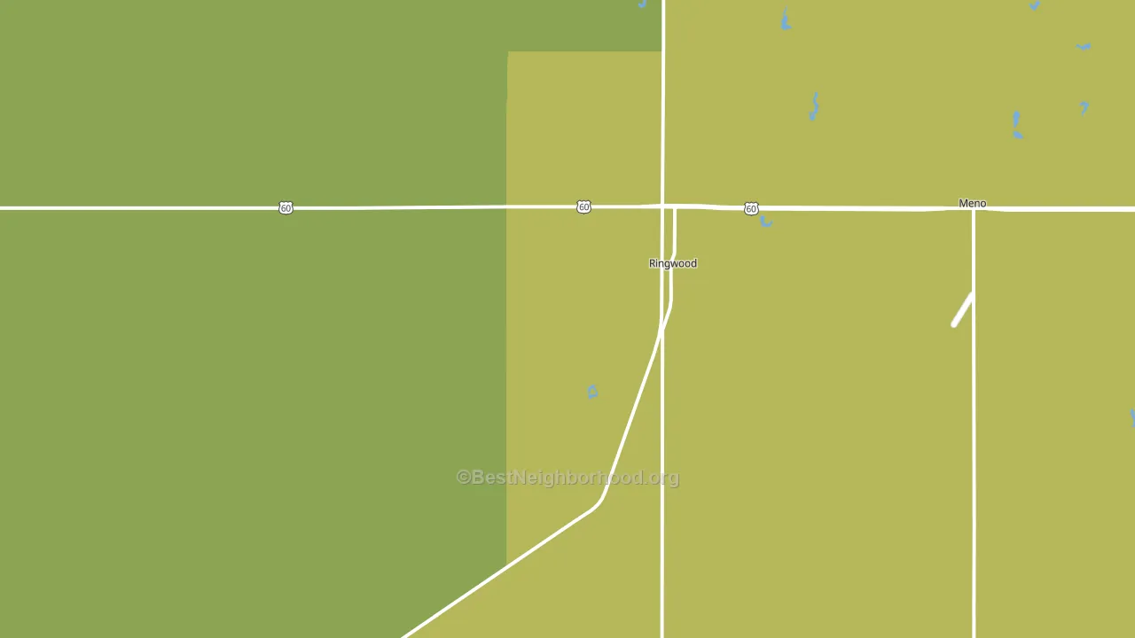 73768, OK block-group voter-turnout map