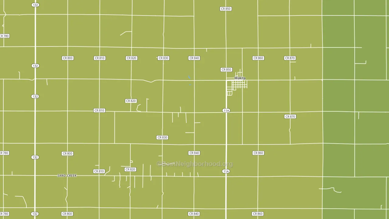 73771, OK block-group voter-turnout map