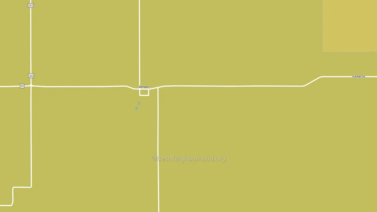 73832, OK block-group voter-turnout map