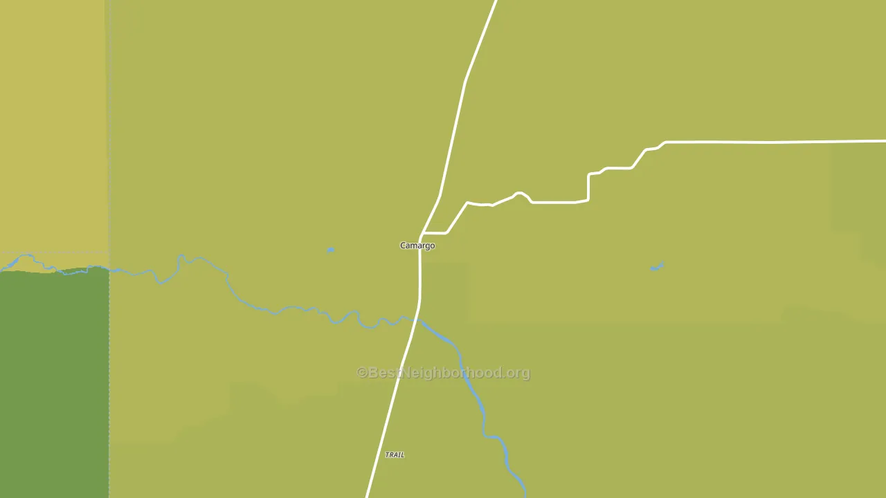 73835, OK block-group voter-turnout map