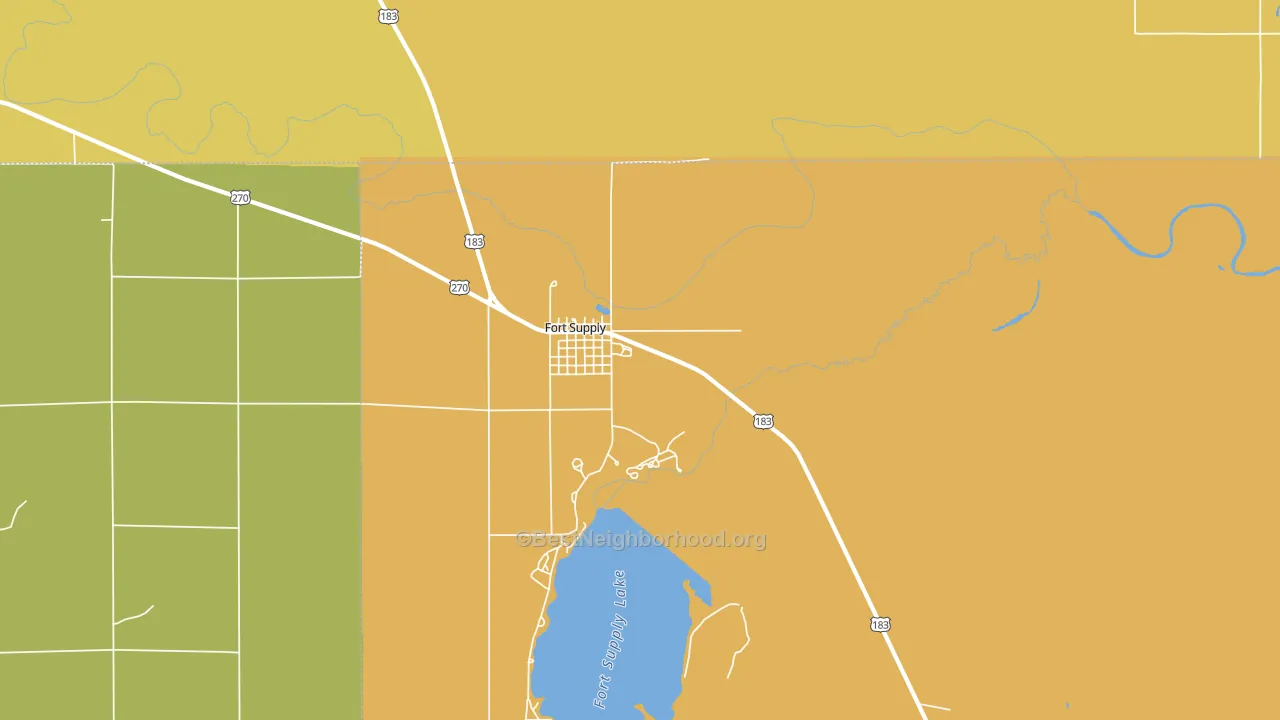 73841, OK block-group voter-turnout map