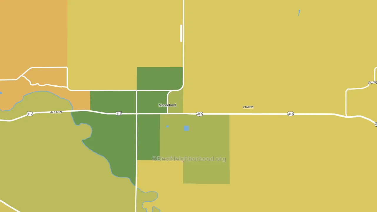 73852, OK block-group voter-turnout map