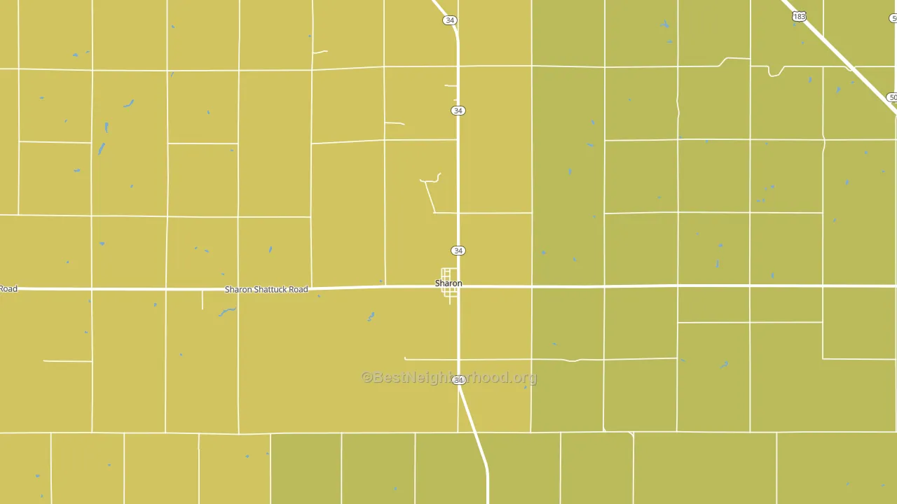 73857, OK block-group voter-turnout map
