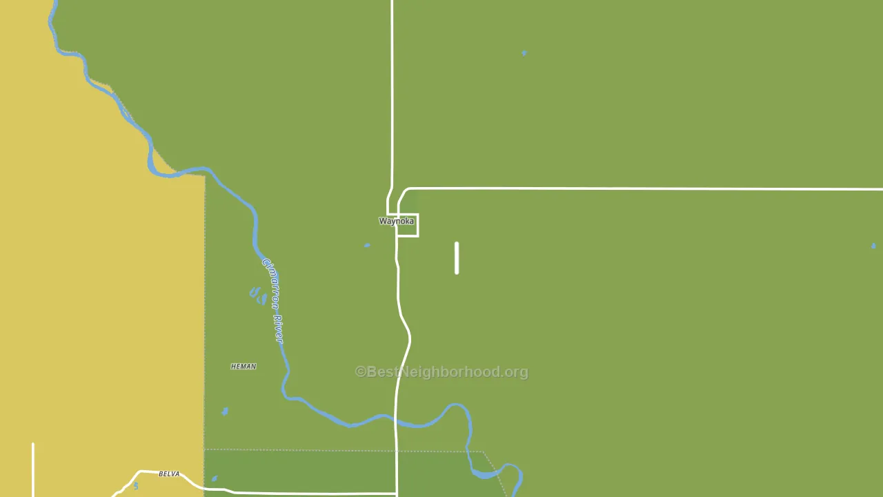 73860, OK block-group voter-turnout map