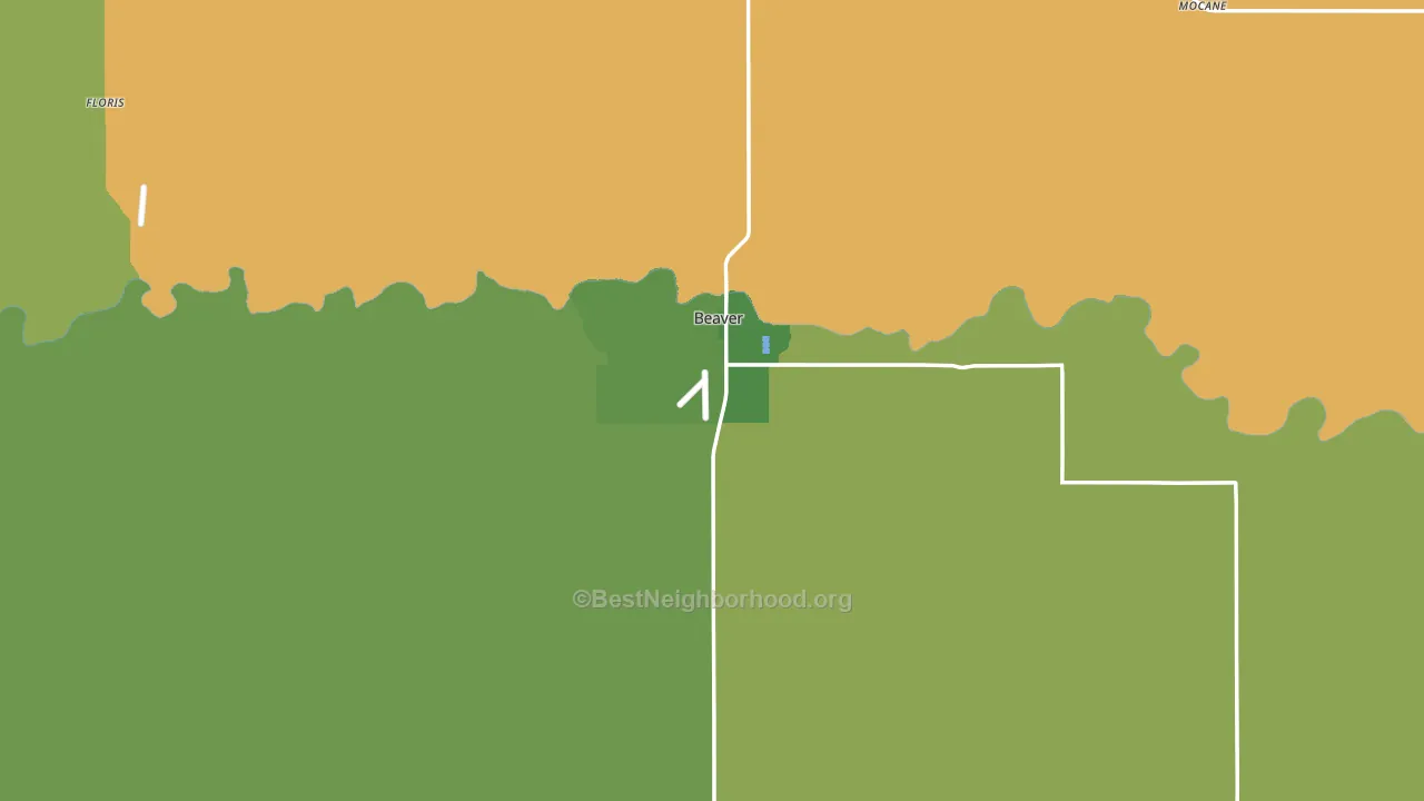 73932, OK block-group voter-turnout map