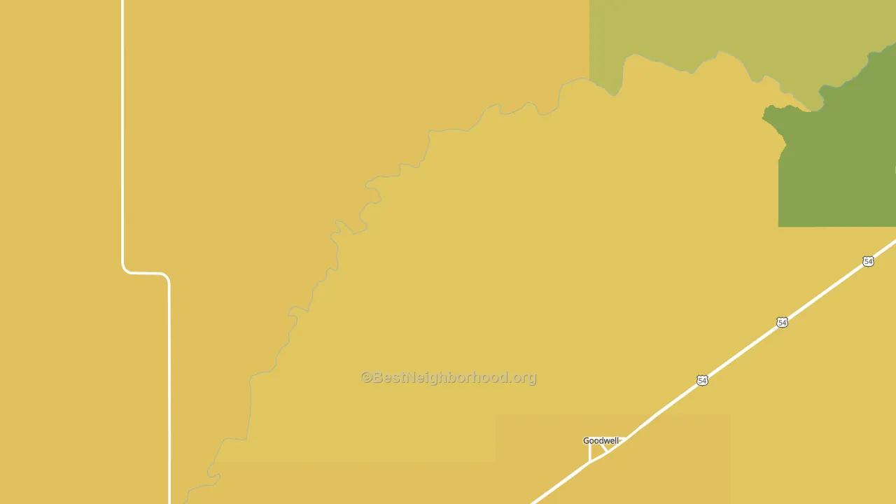 73939, OK block-group voter-turnout map
