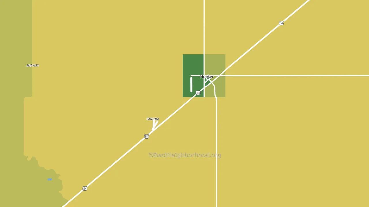 73945, OK block-group voter-turnout map