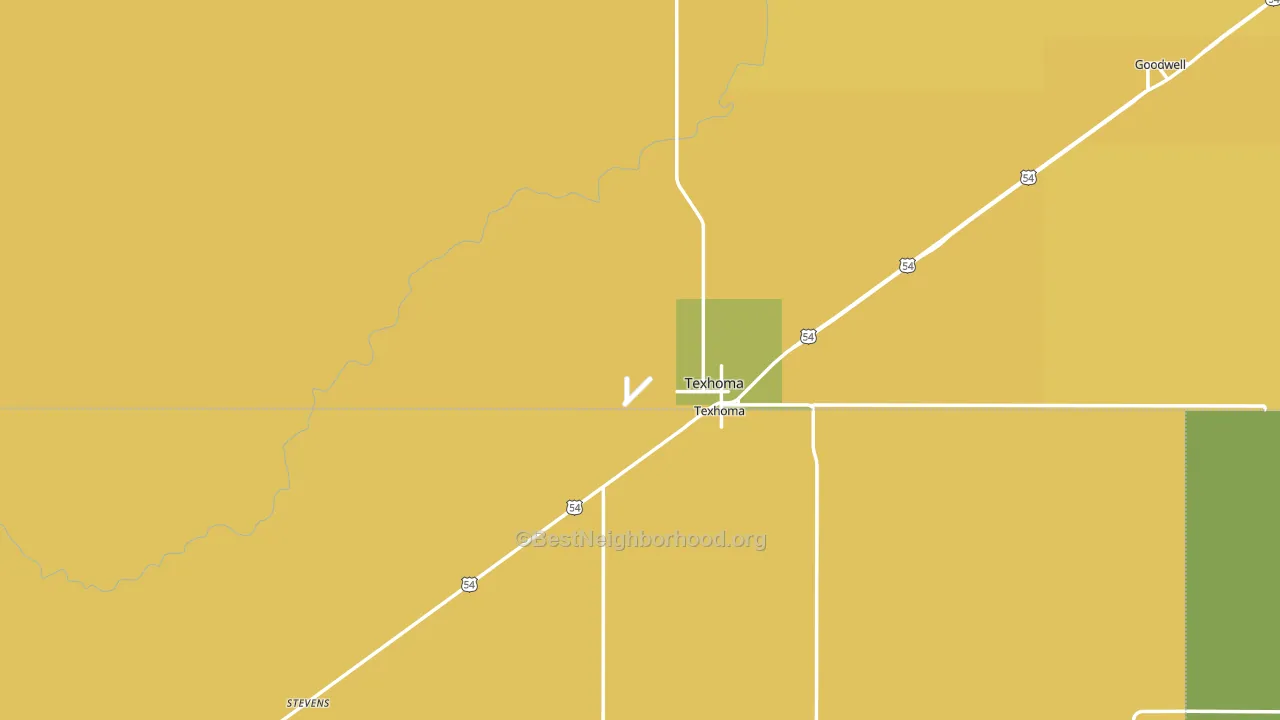 73949, OK block-group voter-turnout map