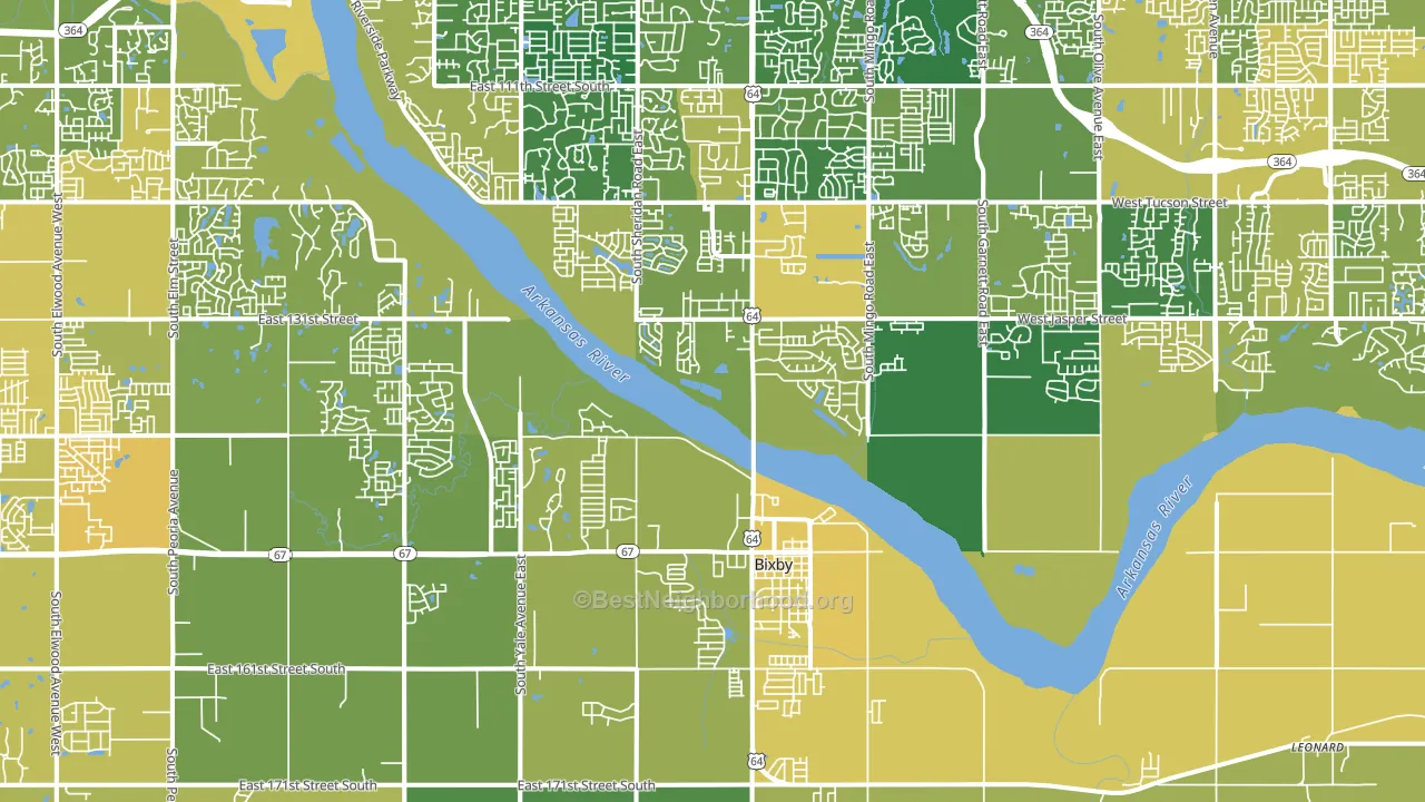 74008, OK block-group voter-turnout map