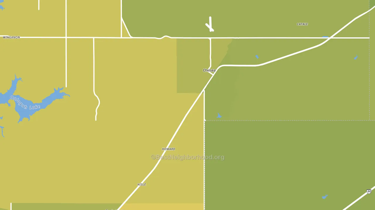 74016, OK block-group voter-turnout map