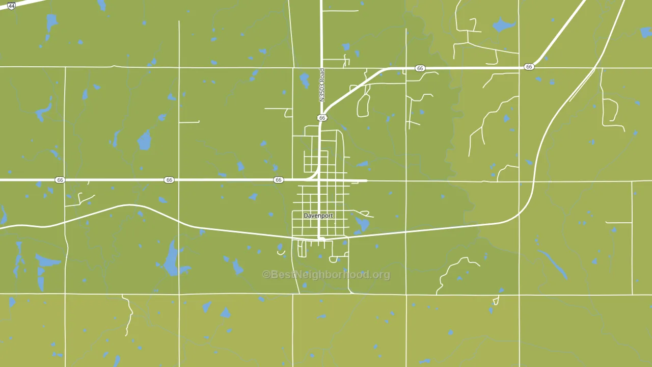 74026, OK block-group voter-turnout map