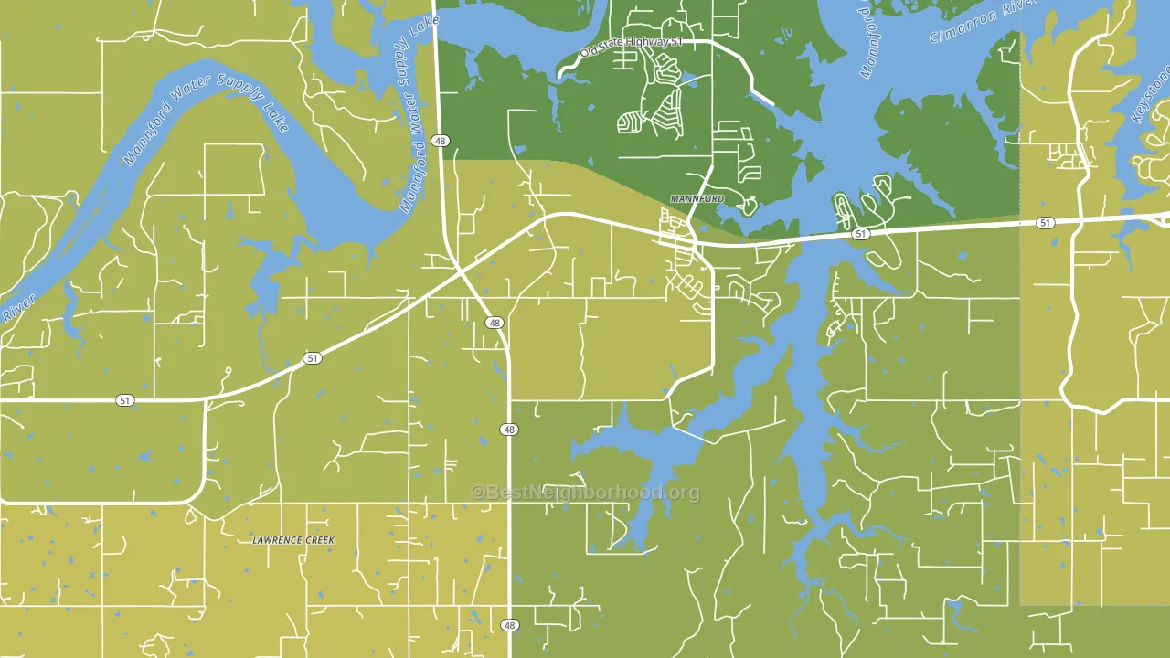 74044, OK block-group voter-turnout map