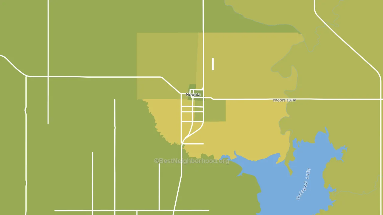 74048, OK block-group voter-turnout map