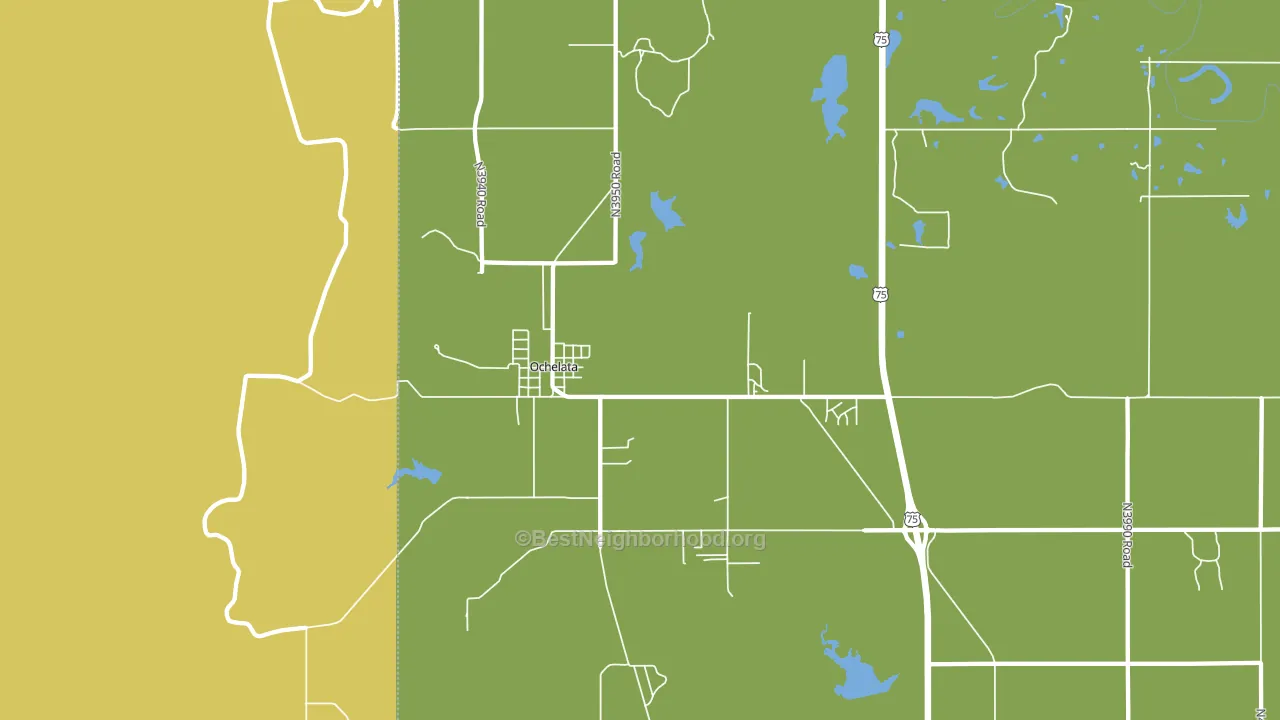 74051, OK block-group voter-turnout map