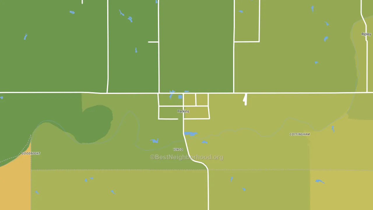 74059, OK block-group voter-turnout map
